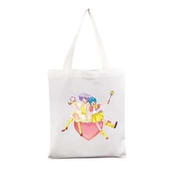 

Creamy Mami Casual Canvas Tote Bag Ladies Shopping Bags Handbag for Women