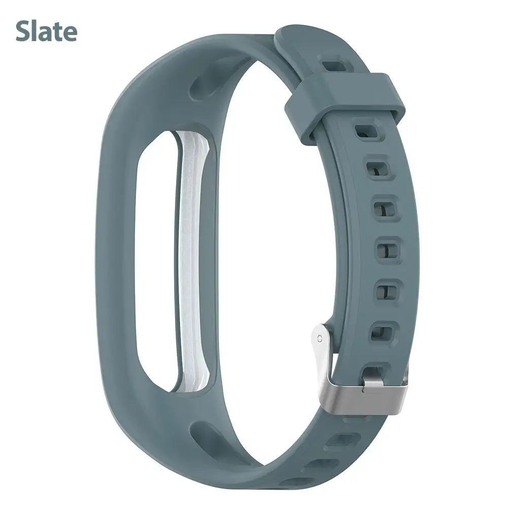 Силиконовые спортивные часы ремешок для huawei Band 3e 4e huawei Honor Band 4 версия для бега Смарт-часы браслет Наручные часы - Цвет: Slate