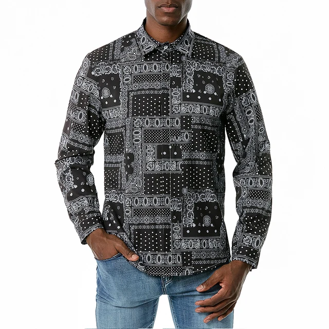 dozie africana printed shirt