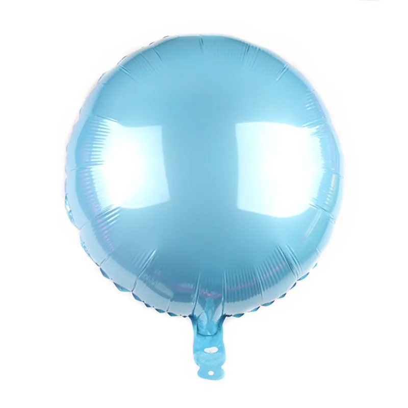 18-Inch Circle Light Board Monochrome Aluminum Film Balloon Solid Color Wedding Party Holiday Decorative Balloon