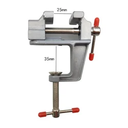 Mini Tool Vice Aluminum Small Clamp On Table Bench ViseMuliti Funcational Craft Mold Fixed Repair Tool