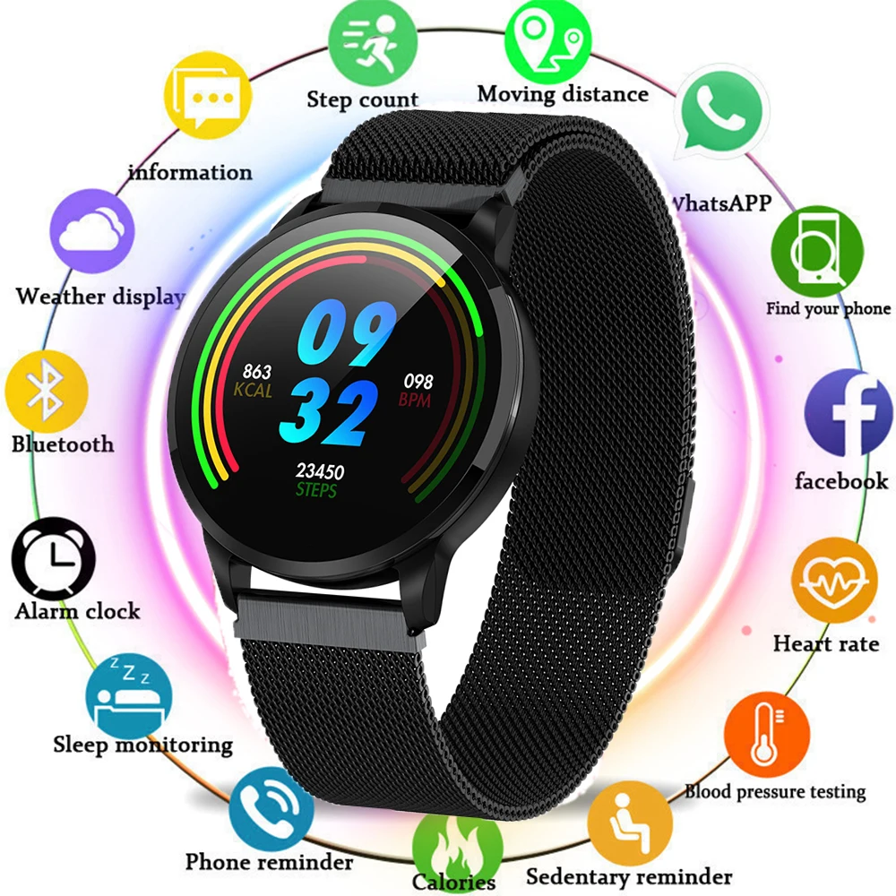 

Smart Watch Men IP67 Waterproof Bluetooth Sport Fitness Tracker Heart Rate Monitor Women Clock Smartwatch Relogio Masculino