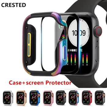 

cover Case For apple watch 5 4 44mm 40mm TPU+aluminum alloy case Ultra-thin full Protector case iwatch Series 5 4 Accessories