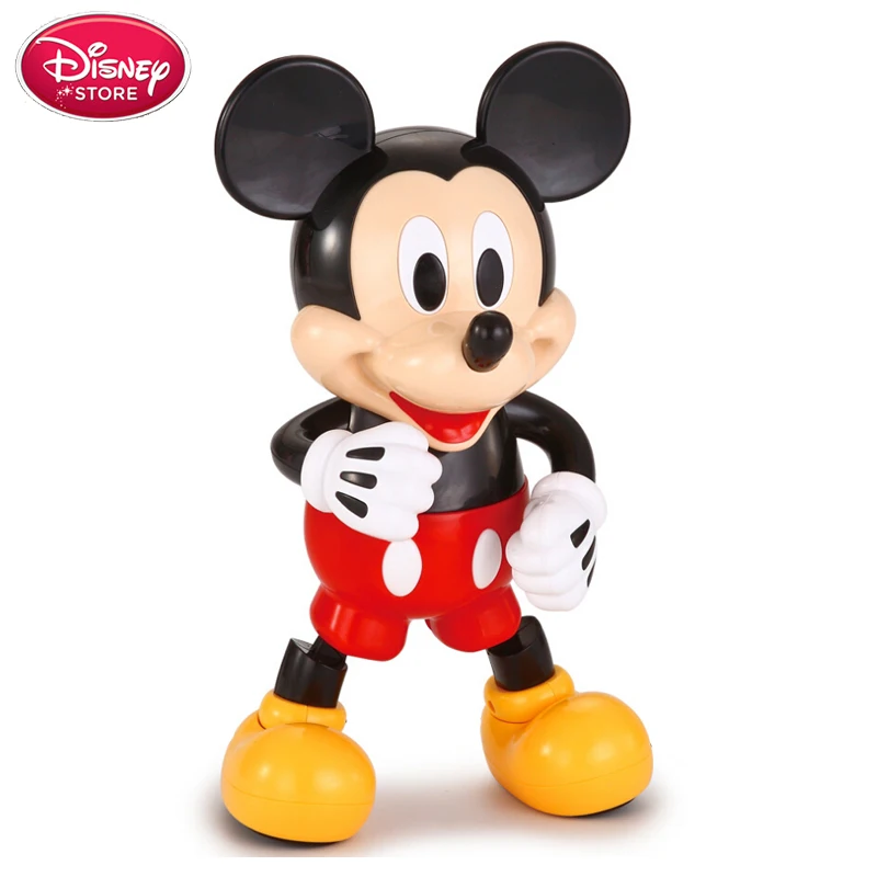 

Disney Swing Dancing Mickey Mouse Children Baby Electric Light Dancing Doll Toys Model Disney Minnie Action Figures