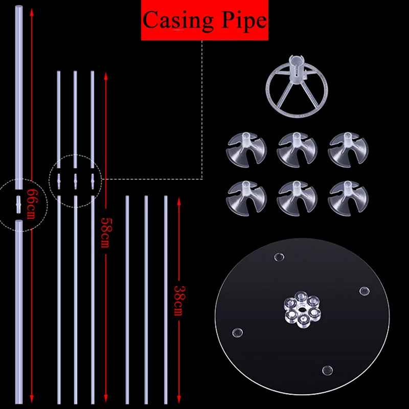 7 трубок подставка для воздушных шаров держатель для шарика Колонка воздушный шар "Конфетти" детский душ Дети День Рождения Вечеринка свадебные украшения поставки