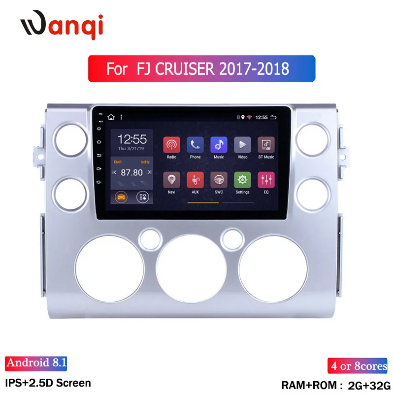9 дюймов Android 8 1 радио GPS навигационная система 2 Гб ОЗУ 32 ПЗУ для 2017-2018 Toyota FJ CRUISER
