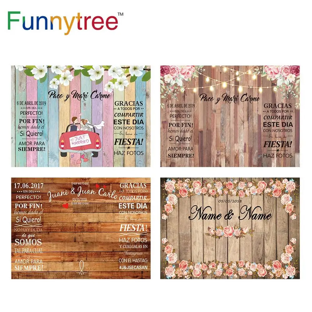 Фон Funnytree для свадебной фотосъемки весенний брак любовь деревянный цветок на
