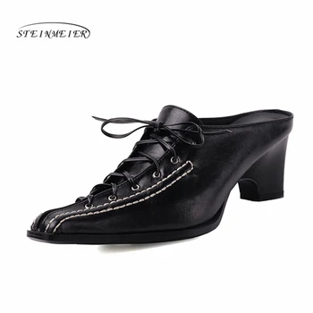 

2020 Women Sandals Thick Heels Summer Party Wedding Shoes Point Toe Woman Sexy Laces Heels Pumps New Sandals Steinmeier