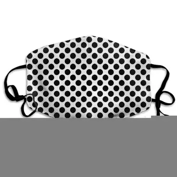 

NiYoung Unisex Breathable Cute Polka Dot Mouth Mask, Adjustable Earloop Anti Dust Pollution Face Mask for Running Cycling