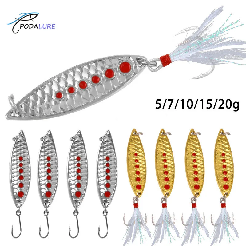 

Leech Wire Baits with Feather Tail Hardbaits Fishing Tackles
