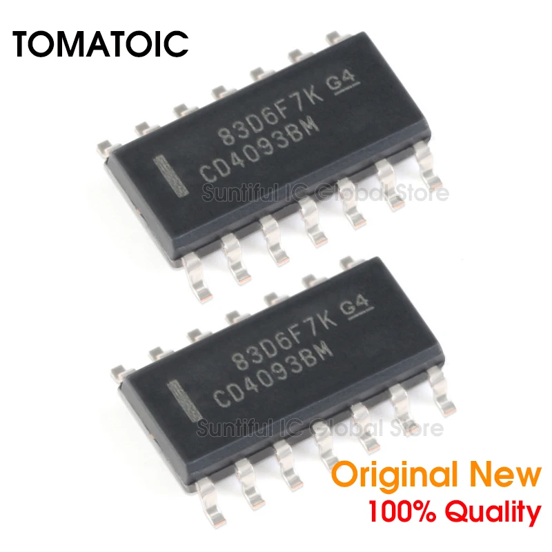 5 шт. CD4093BM96 SOP14 CD4093BM SOP-14 CMOS Quad 2-вход NAND Schmitt триггер | Электроника