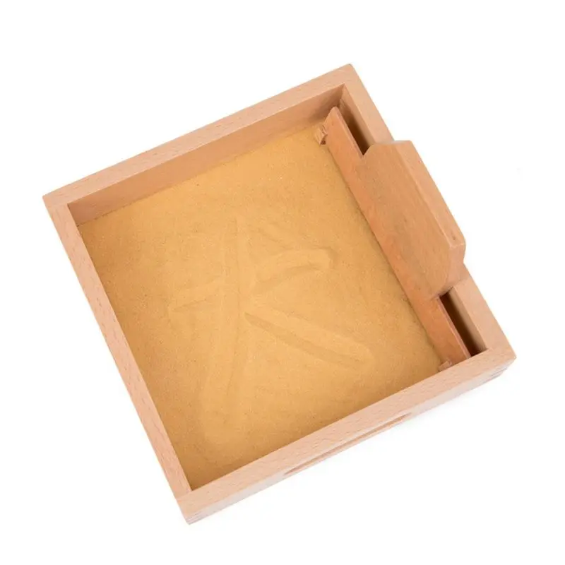 

1Set Wooden Sand Table Writing Painting Tools Toy for Kids Children Early Education Learning Toy Gifts E65D