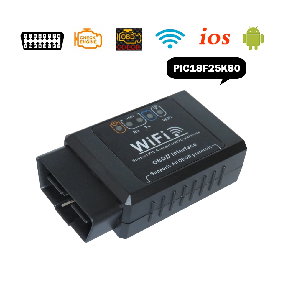Универсальный сканер OBDII V1.5 ELM327 Wifi OBD2 Автомобильные диагностические инструменты