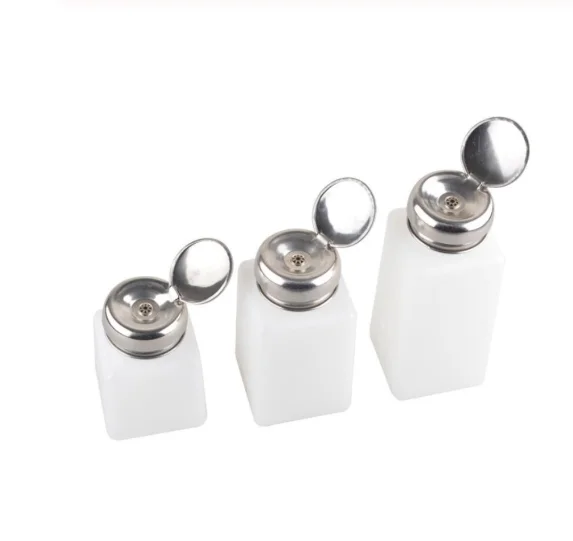 

Isopropyl Alcohol Automatic Dispensing Bottle Plastic, fiber cleaning Alcohol 100 200ML 250ML Options Empty bottle