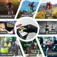 DAREVIE Cycling Gloves Full Finger Touch Screen Windproof Cycling Gloves Shockproof GEL Pad Non-Slip Breathable MTB Bike Glove 2