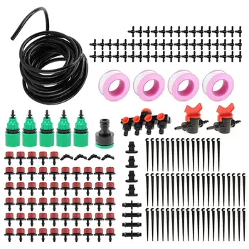 

Irrigation Water Kits Outdoor Patio Garden House Watering Kit Set Sprayer Booster Water Pump Cooling System Mist Nozzles