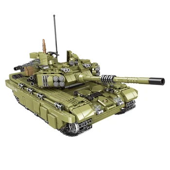 

1386Pcs DIY Small Particle Military Building Block Model Set for 100% Building Block Brands Scorpio Tiger Tank (Graphic Carton)