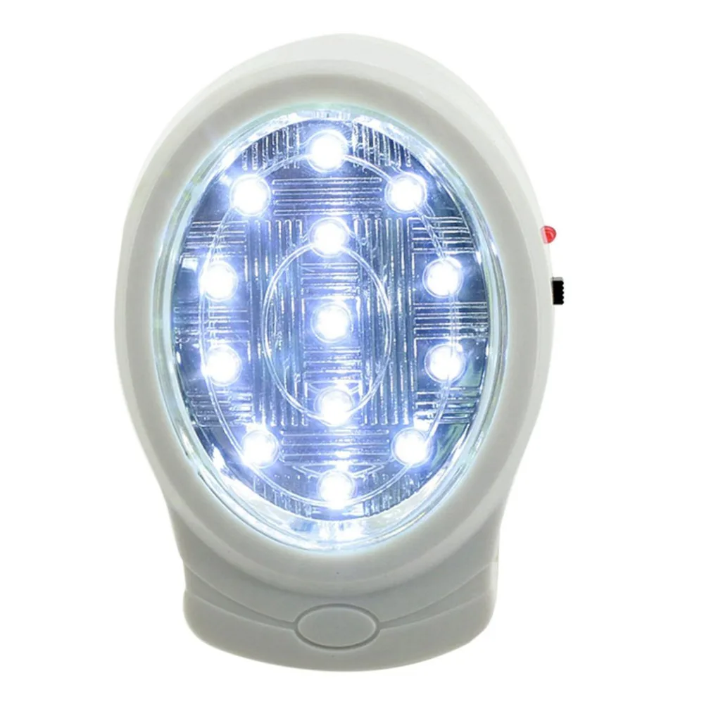 2 Вт, 13 светодиодный перезаряжаемый домашний аварийный светильник, Автоматическое отключение питания, лампа, Ночной светильник, 110-240 В, вилка стандарта США