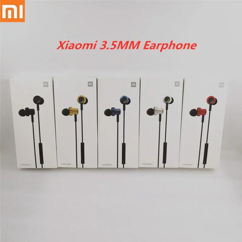 Наушники-вкладыши Xiaomi Mi 3 5 мм двойные динамические наушники с микрофоном для 11 10T 9