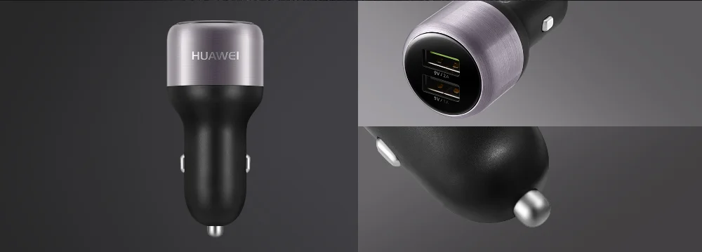 Оригинальное автомобильное зарядное устройство HUAWEI QuickCharge с двойным выходом 9 В/5 В 2A и 5 В 1A, подходит для планшетов на базе Android IOS