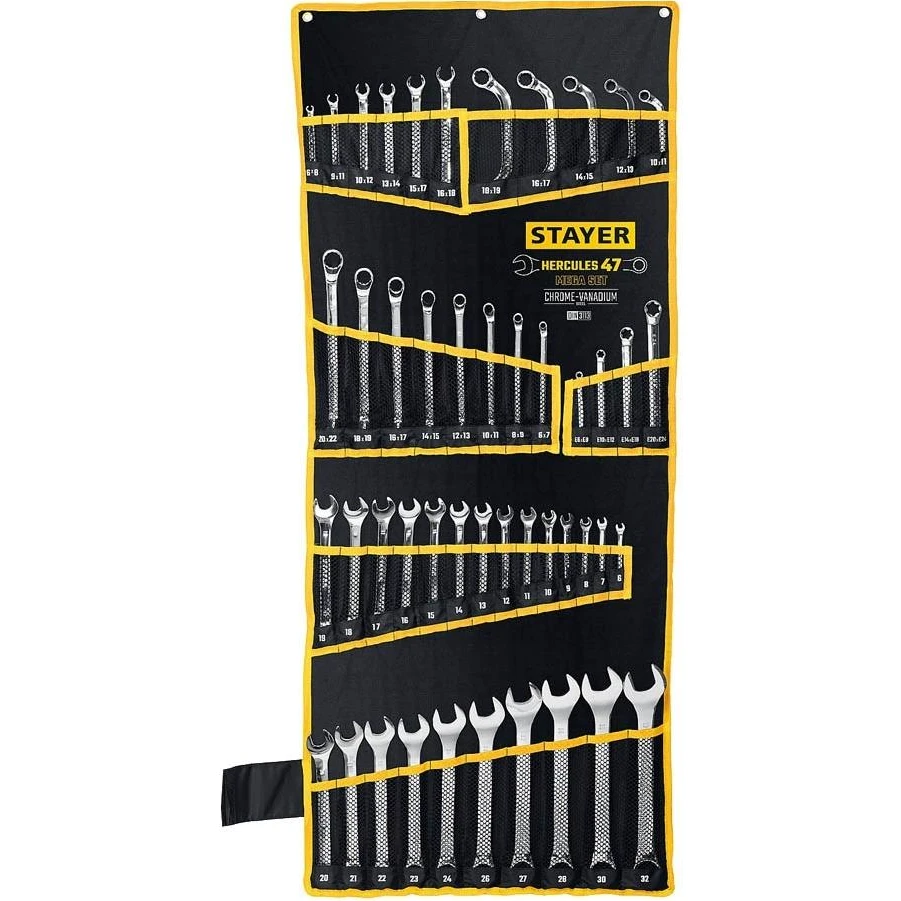 Combination wrench set STAYER 27082-H47 HERCULES PROFESSIONAL Tools Tool Multitool Multitools Torque wrenches car Repair garage key and heads keys
