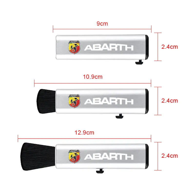 1pcs Car Retractable Dust Cleaning Soft Brush For Skodas Octavia MK2 MK3 2 3 A7 Fabia Karoq Kodiaq Superb Rapid Kamiq Scala Yeti