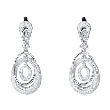 

Fahmi 2020 New Popular 100% 925 Sterling Silver Gold Earrings5-7 High Quality Original Jewellery For Women Party Wedding Gift