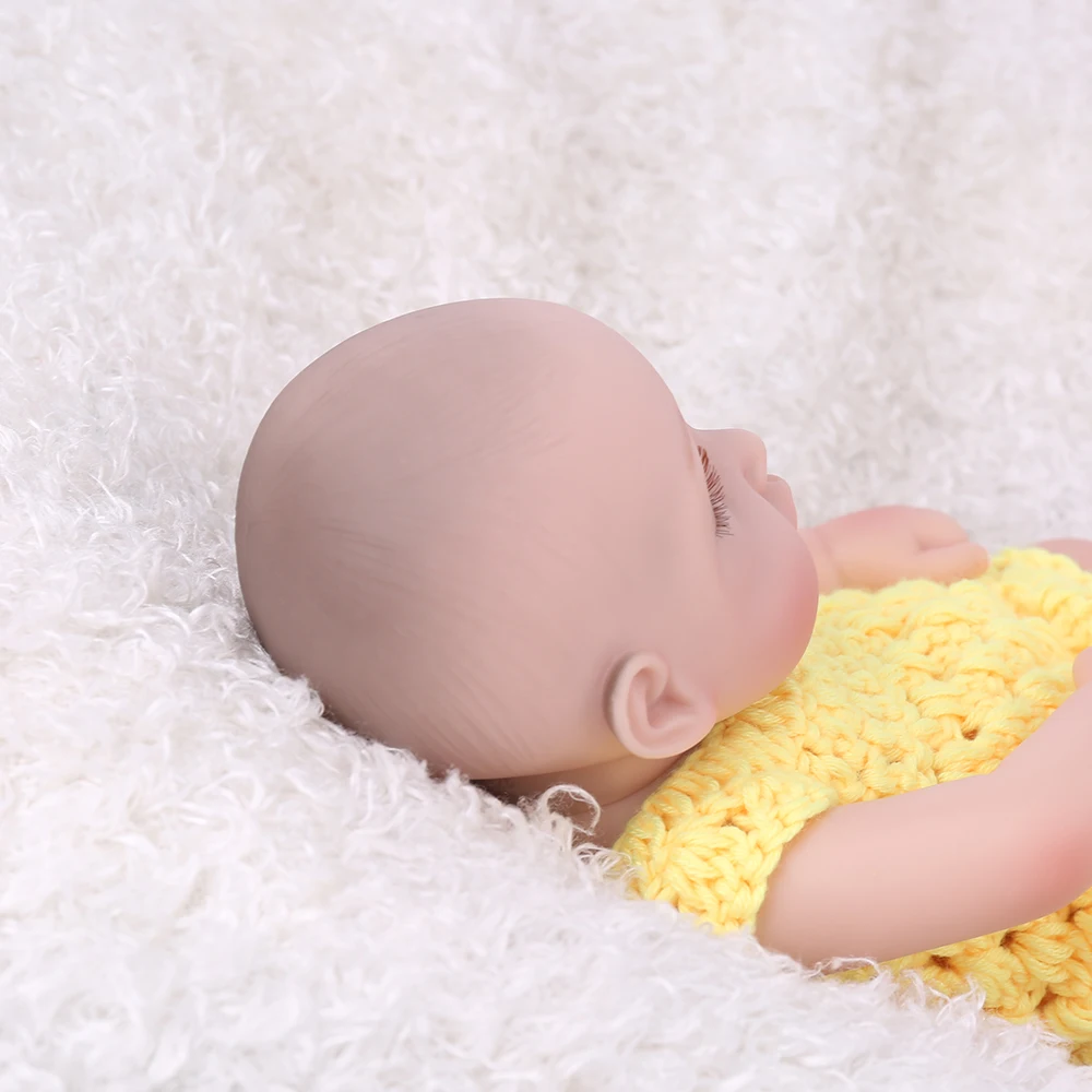 NPKDOLL Куклы реборн Игрушки девочка 10 дюймов девочка подарок силиконовые полностью виниловые Младенцы реалистичные Новорожденные желтый комбинезон