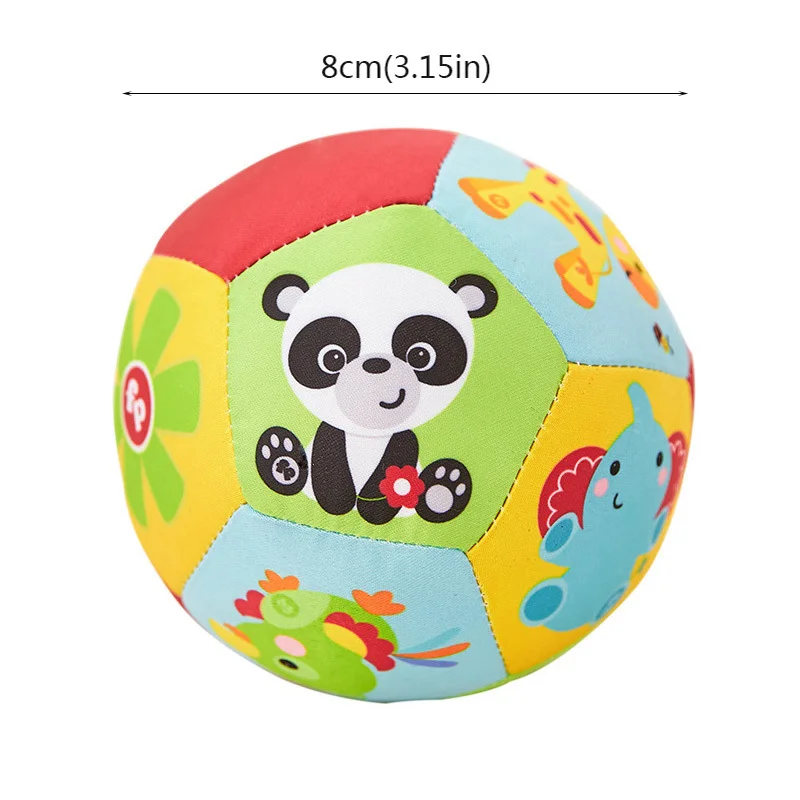 Детские игрушки для детей, мягкие плюшевые подвижные игрушки с животным мячом со звуком, погремушка для младенцев, бодибилдинг, мяч, игрушки для 0-12 месяцев - Цвет: Style 2