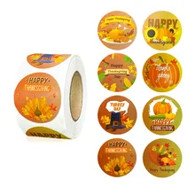 Autocollants de remerciement pour scellage de cadeaux, 500 pièces, 1 pouce, étiquettes de décoration pour fête d'anniversaire, Festival, Scrapbooking 