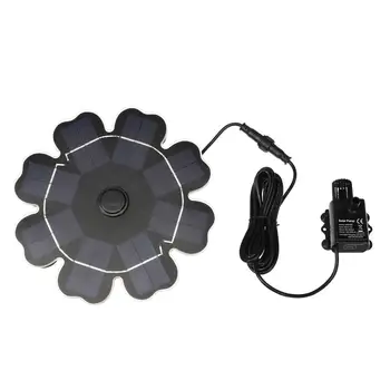 

Hot 2.5W DC5-12V Solar Water Pump Solar Powered Floating Bird Bath Water Panel Fountain Pump Garden Decoration Pond Pool Patio