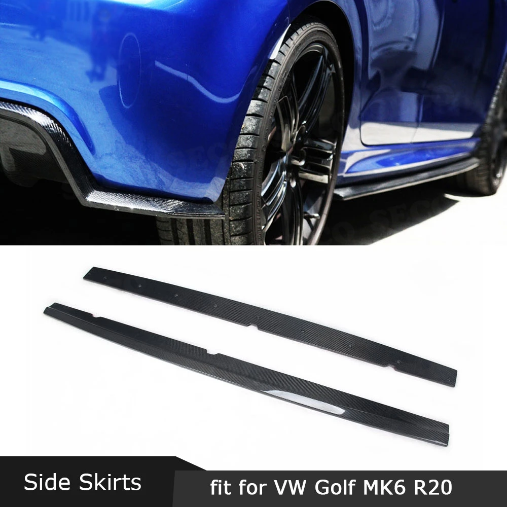 Карбоновое волокно/FRP задний диффузор для губ спойлер Volkswagen VW Golf 6 VII MK6 R20 2010-2013 E