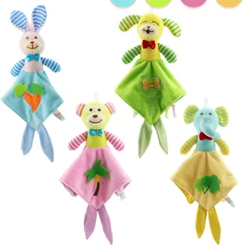 

Cute Baby Monkey Towel Nursery Infant PP Cotton Rattles Soft Hand Towel Kids Educational Stroller Bed Toys Doll Pacify Towel