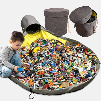 

Multifunctional Portable Toys Storage Bean Bag Waterproof SlideAway Toy Clean-up and Storage Container Organizer Bucket Pouch