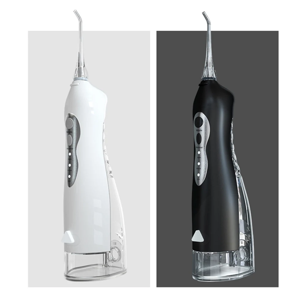 

Oral Irrigator USB Rechargeable Water Flosser Portable Dental Water Jet 300ML Water Tank Waterproof Teeth Cleaner