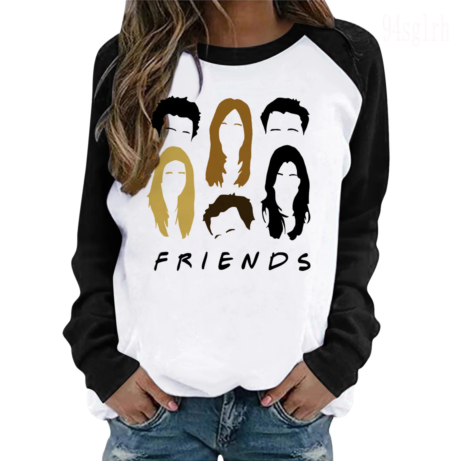 New Friends Tv Show Funny Cartoon T Shirt Women Aesthetic Best Friends Graphic T-shirt Streetwear Long Sleeve Tshirt Tops Female graphic tees Tees