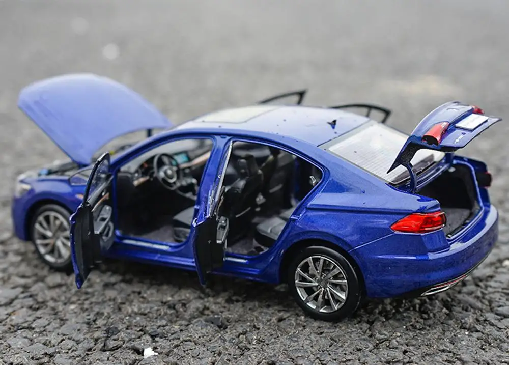 1/18 масштаб VW Volkswagen BORA Синий литой автомобиль Модель Коллекция игрушек подарок