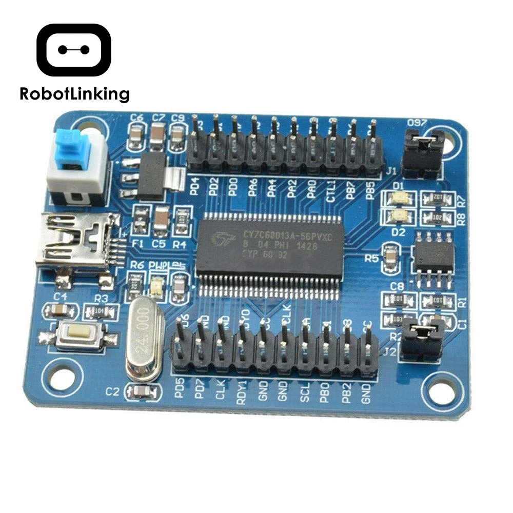 Макетная плата CY7C68013A 56 EZ USB FX2LP USB2.0 develoe модуль логического анализатора