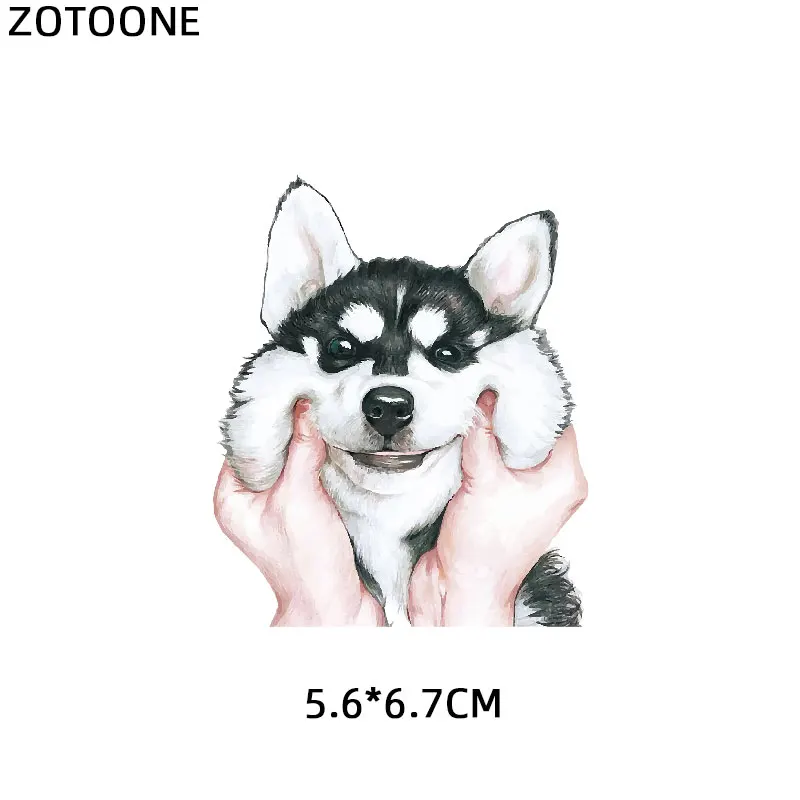 ZOTOONE с принтом животных собаки, кота, медведя, Переводные железные для Костюмы передачи тепла приложений DIY Футболка Аппликации, наклейки E