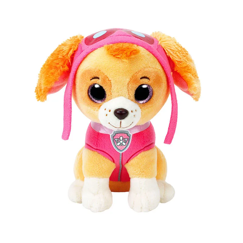 Ty 15CM Paw Patrol Dog Skye Stuffed & Plush Doll Anime Kids Toys Action  Figure Plush Doll Model Stuffed Plush Animals Toy gift