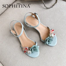 Женские замшевые сандалии SOPHITINA босоножки ручной работы с