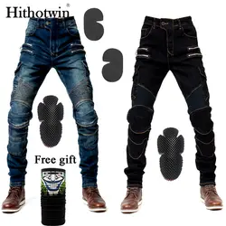 2019 новые мотоциклетные штаны мужские мото джинсы на молнии защитные снаряжение для езды на мотоцикле штаны для мотокросса мото брюки