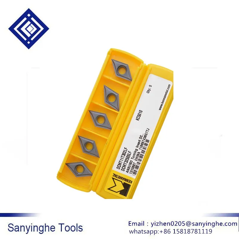 DCMT070204LF/DCMT11T302LF/DCMT11T304LF KC5010 Kennametal лезвие с ЧПУ твердосплавный токарный инструмент с ЧПУ Режущий инструмент(5 шт./лот