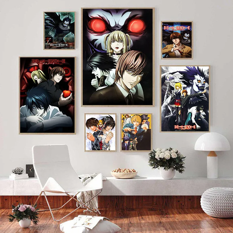 Japanese Anime DEATH NOTE White Coated Paper Prints High Definition 