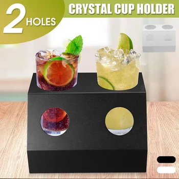 

2 Holes 3 Holes 4 Holes Crystal Cup Holder Bottle Holder Stainless Steel Drainer For Sodastream Crystal Bottles for Kitchen Bar