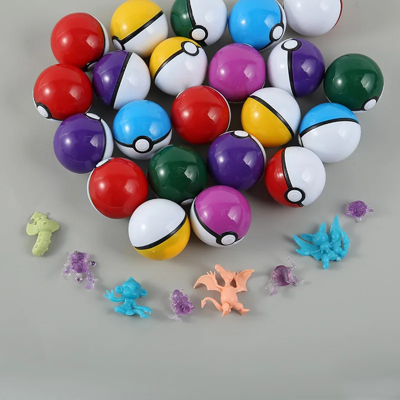7 см милые различные дизайны мини Pokemones командной игры в покебол(эльф, Пикачу мяч горячей игрушки Аниме Косплэй игрушки для детей, подарки на день рождения игрушки