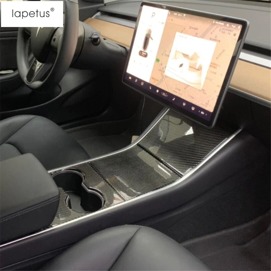Аксессуары Lapetus подходят для Tesla модель 3 ABS переднее сиденье центральная консоль держатель стакана воды Панельное литье крышка комплект отделка
