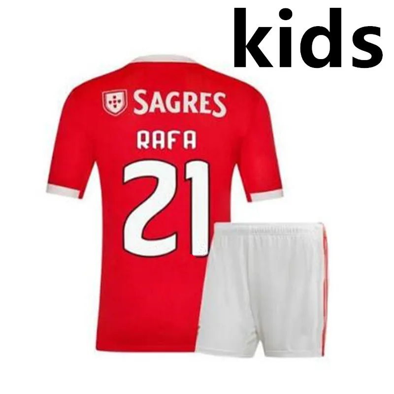 Детский комплект для мальчиков; коллекция года; 20 Benfica JONAS; Футбольная Футболка для дома; JOAO FELIX RAFA Pizzi Salvio Raul Jimenez; Детская футбольная рубашка - Цвет: kids