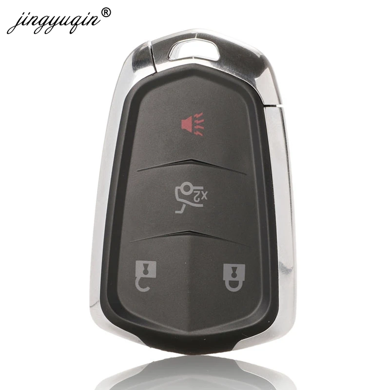 Jingyuqin 4 кнопки умный дистанционный ключ чехол Fob оболочка для Cadillac ATS CT6 CTS SRX XT5 XTS 2014