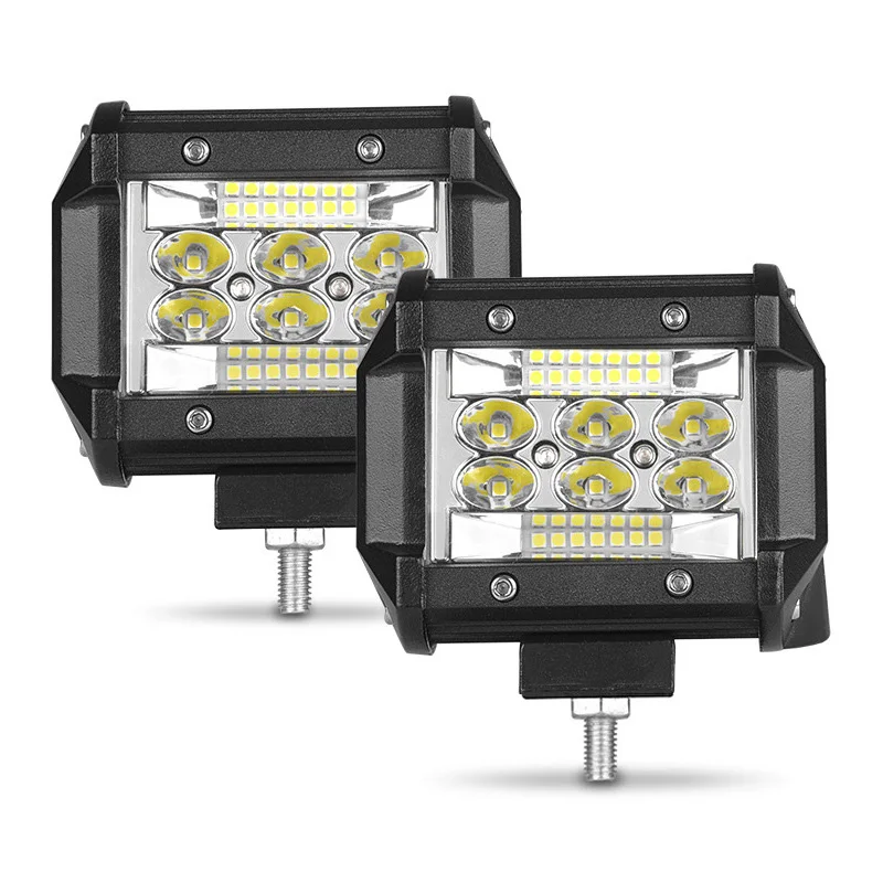 Рабочий свет 60W светодиодный бар для мотоцикл для езды по бездорожью 4x4 ATV SUV для грузовика внедорожный светодиодный головной свет комбо балка Водонепроницаемый IP67 противотуманный свет бар